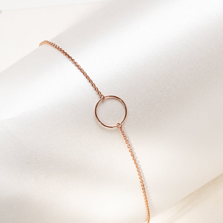 Stříbrný karma náramek na nohu Cain 140827