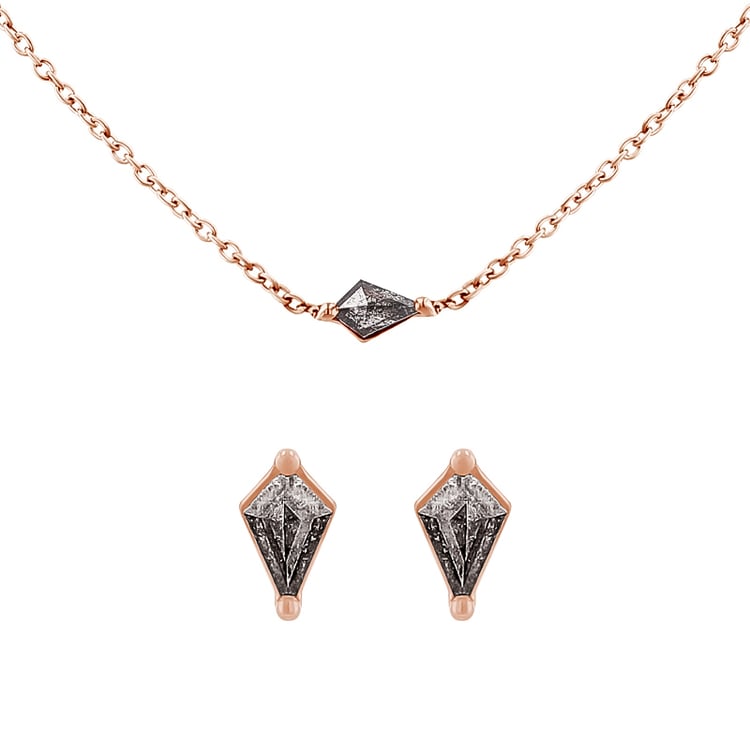 Kolekce šperků s kite salt and pepper diamanty Elny