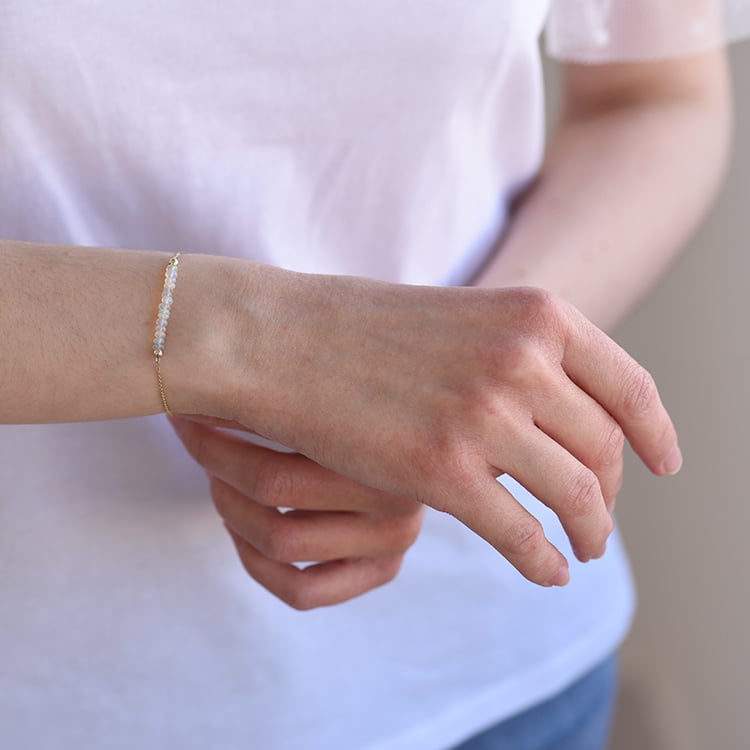 Opálový náramek ze zlata 60741