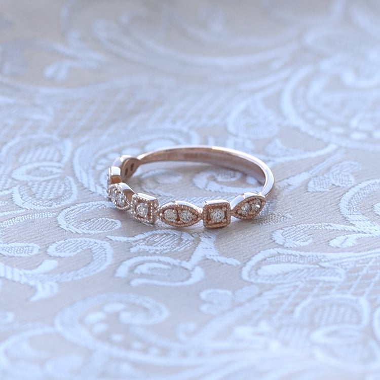 Stříbrný eternity prsten s lab-grown diamanty Hadya 104774