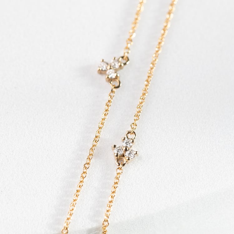 Kolekce minimalistických šperků se třemi lab-grown diamanty Milton 147694