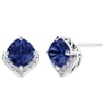 Stříbrné safírové náušnice
