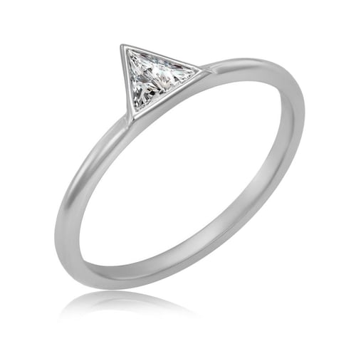 Zlatý zásnubní set prstenů s diamantem Elal