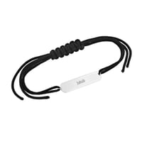 Stříbrný pánský šňůrkový náramek s gravírem Yousef