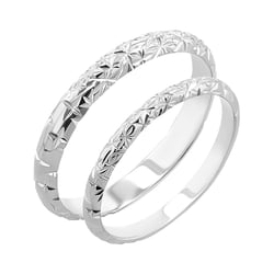 Snubní prsteny s ruční rytinou hvězd Alix