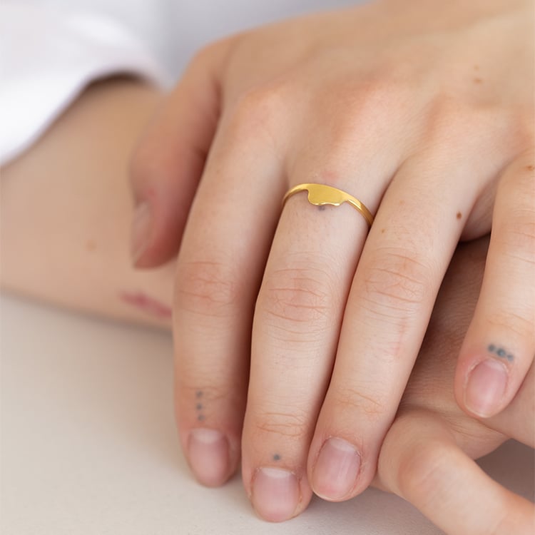 Stříbrný prsten s ukrytým slonem Malý princ 141548