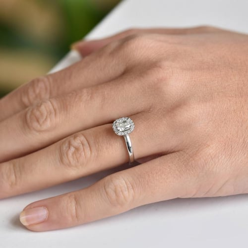 Zásnubní zlatý prsten s diamanty Eleria