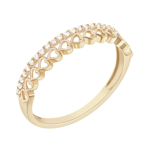 Romantický eternity prsten s diamanty Jaska
