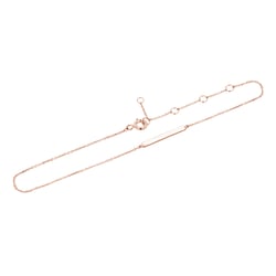 Zlatý minimalistický náramek na nohu Josiah