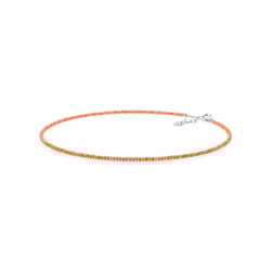 Dětský stříbrný náhrdelník s korály Bizy