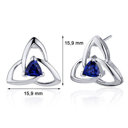Safírové náušnice 3107