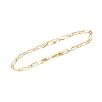 Stříbrný Figaro náramek s gravírem dle vaší volby