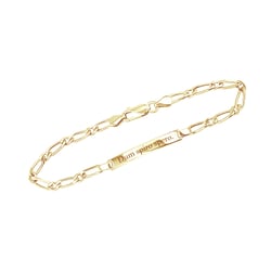 Stříbrný Figaro náramek s gravírem dle vaší volby