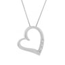 Stříbrný přívěsek srdce s diamanty Tanish
