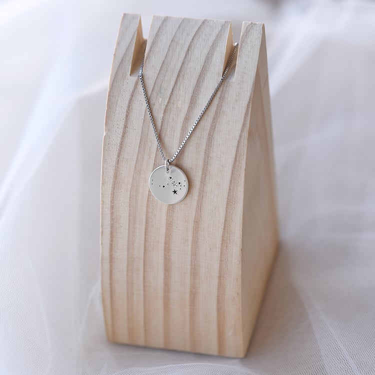 Stříbrný přívěsek souhvězdí s diamantem 60271