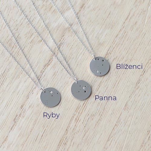 Zlatý přívěsek se souhvězdím a diamantem Nyala