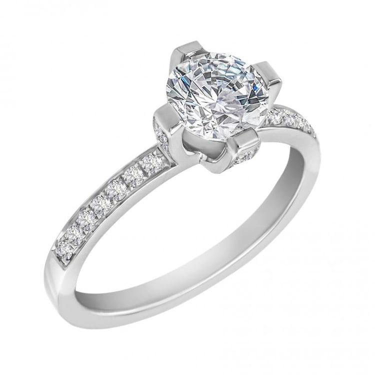 Platinový prsten Stemy