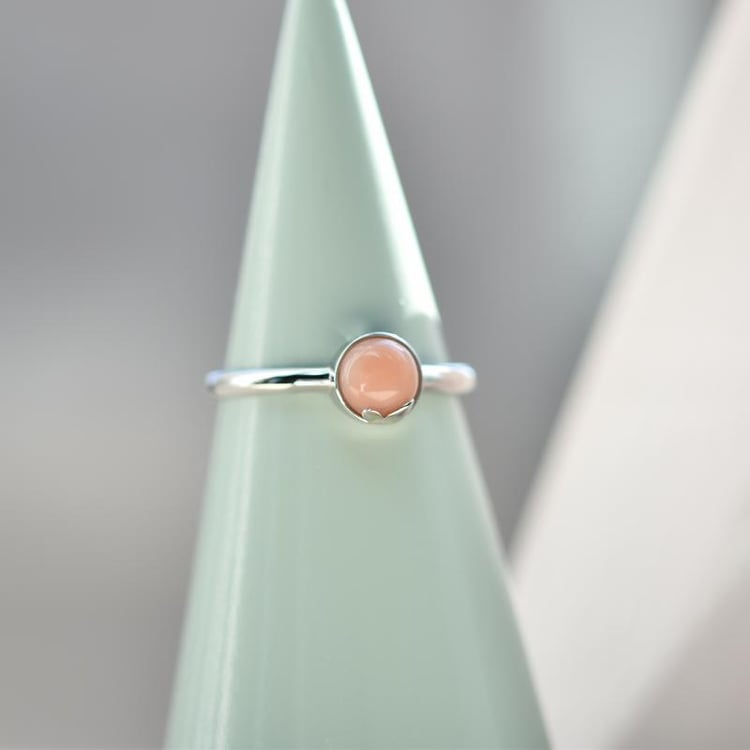 Korálový zlatý prsten 40584