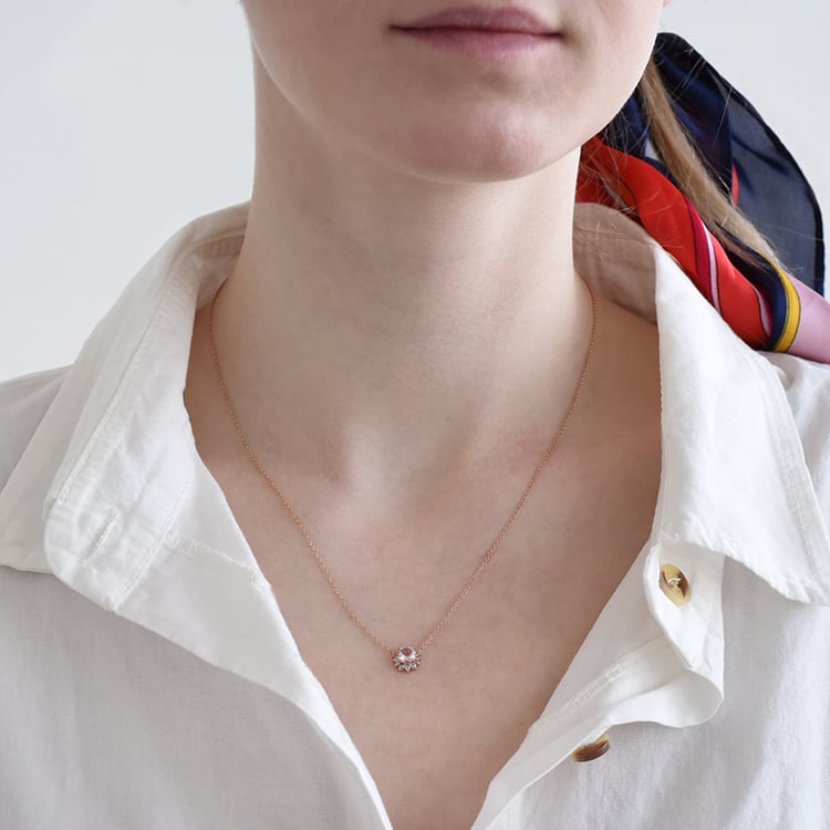 Morganitový náhrdelník 96296