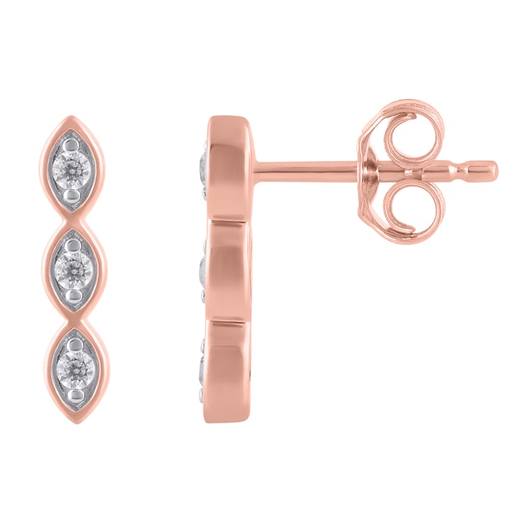 Zlaté náušnice s lab-grown diamanty Monna 163386