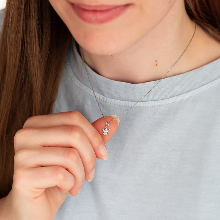 Stříbrný přívěsek s andělem 140711