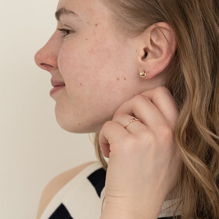 Prsten se třemi drahokamy dle vašeho výběru Dania 121443