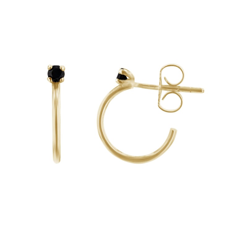 Náušnice s černými diamanty