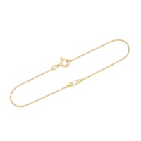 Minimalistický zlatý náramek s bílým safírem Serafina