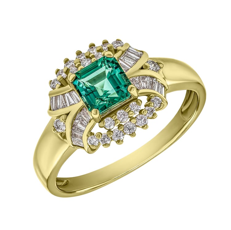 Velkolepý prsten se smaragdem 2494