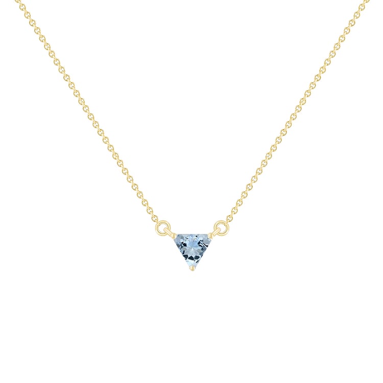 Minimalistický náhrdelník s akvamarínem Modu 134732