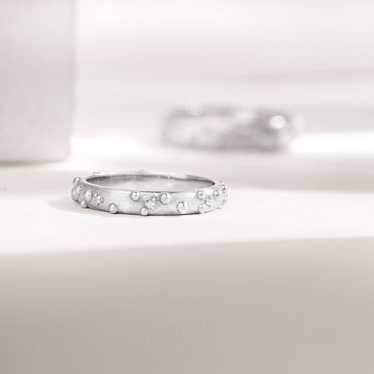 Snubní prsteny s atypickým povrchem Kai 155667