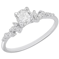 Zásnubní prsten s výběrem písmene a lab-grown diamanty Carina