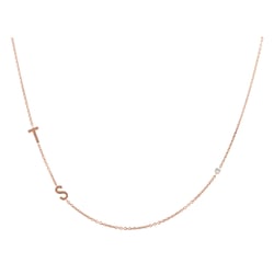 Náhrdelník se 2 písmenky podle vaší volby a diamantem Lupe