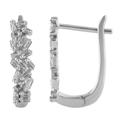 Zlaté náušnice s lab-grown diamanty Cathie