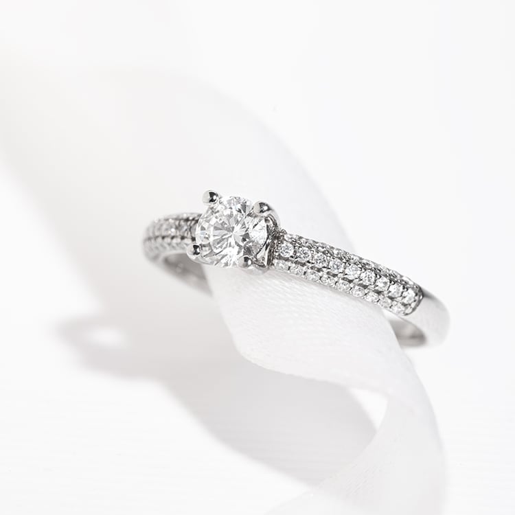 Zásnubní prsten s lab-grown diamanty Kristen 125436