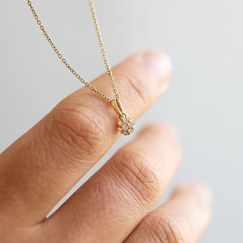 Stříbrný přívěsek s lab-grown diamanty Jenoulita