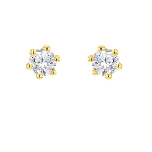 Minimalistické náušnice s lab-grown diamanty Jayne