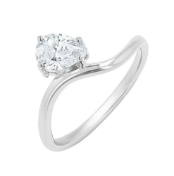 Zásnubní prsten s pear lab-grown diamantem Thalia