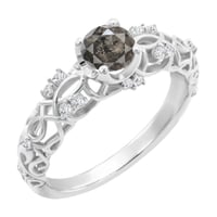 Vintage zásnubní prsten se salt and pepper diamantem Chantal