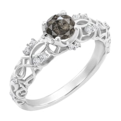 Vintage zásnubní prsten se salt and pepper diamantem Chantal