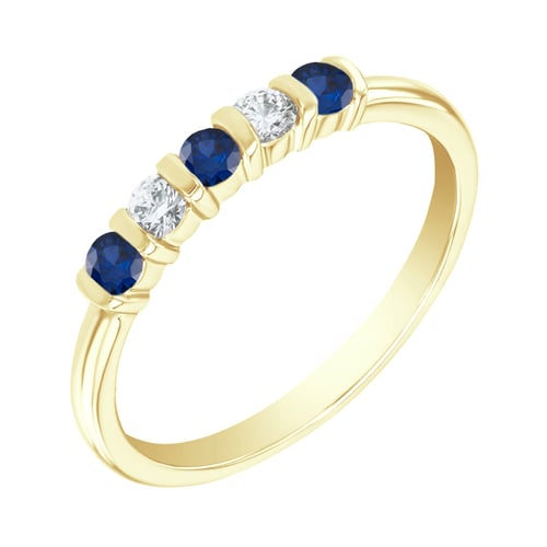 Eternity prsten se safíry a diamanty Dalis