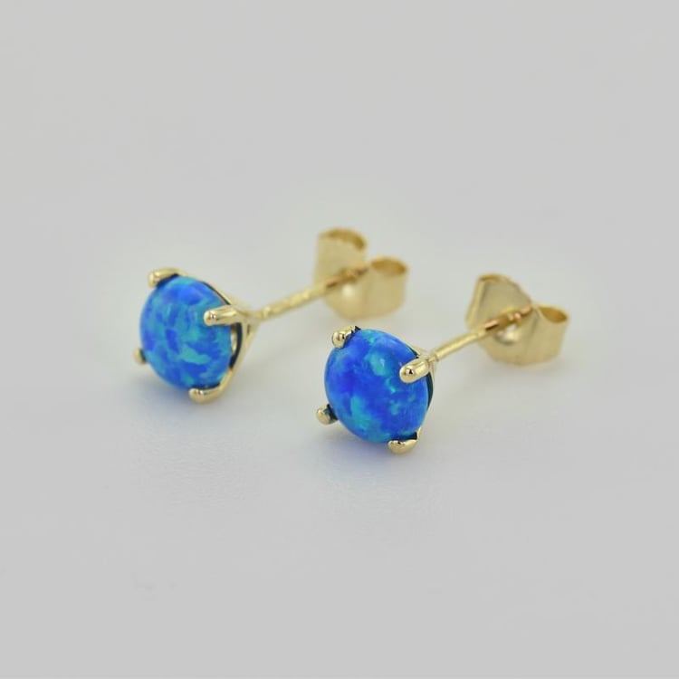 Modré opálové náušnice 26596