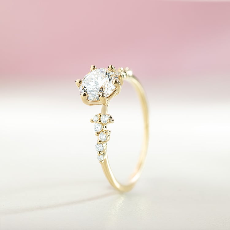 Zásnubní prsten s lab-grown diamanty Carina 151465