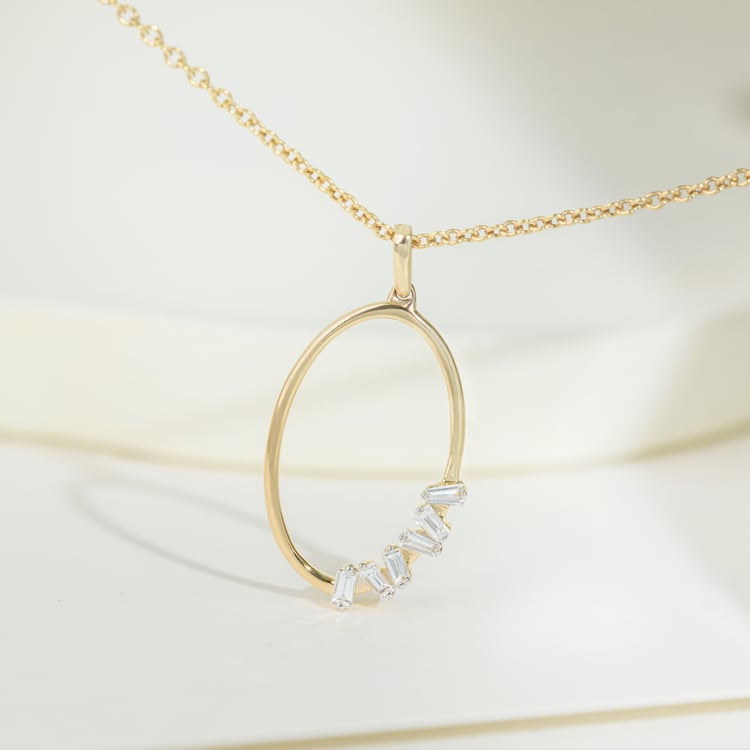 Zlatý přívěsek s lab-grown diamantem 164941