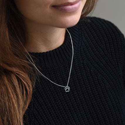 Psí tlapka ve zlatém přívěsku Louiss