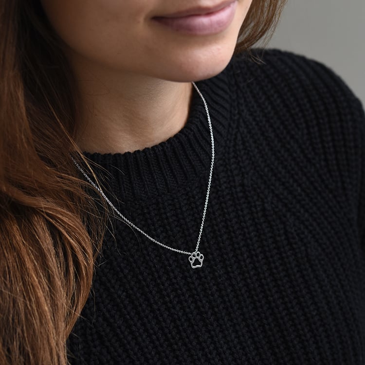 Psí tlapka ve zlatém přívěsku Ashley 58370