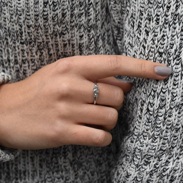 Prsten se salt and pepper diamanty 49011