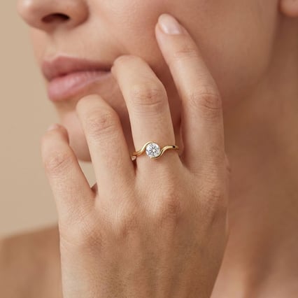 Rozvodový prsten s lab-grown diamantem Saffar