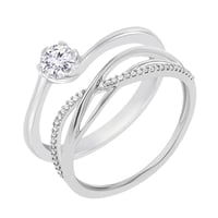 Set prstenů s možností výběru diamantu Izabelle