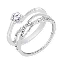 Set prstenů s možností výběru diamantu Izabelle